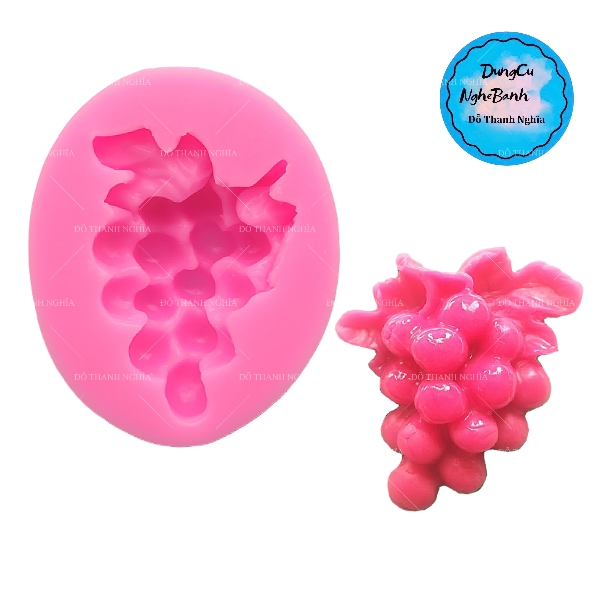 Khuôn Silicon - Trái Cây - Chùm Nho 5cm Cuốn - 1c