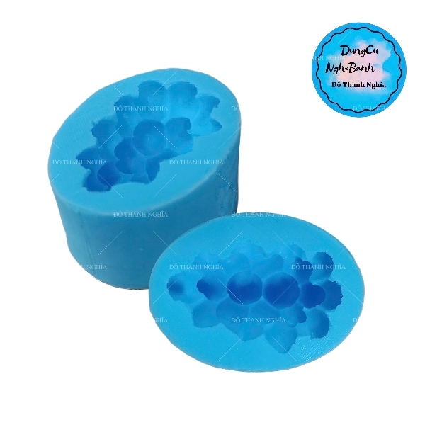 Khuôn Silicon - Trái Cây - Chùm Nho 5.5cm Nho Tròn