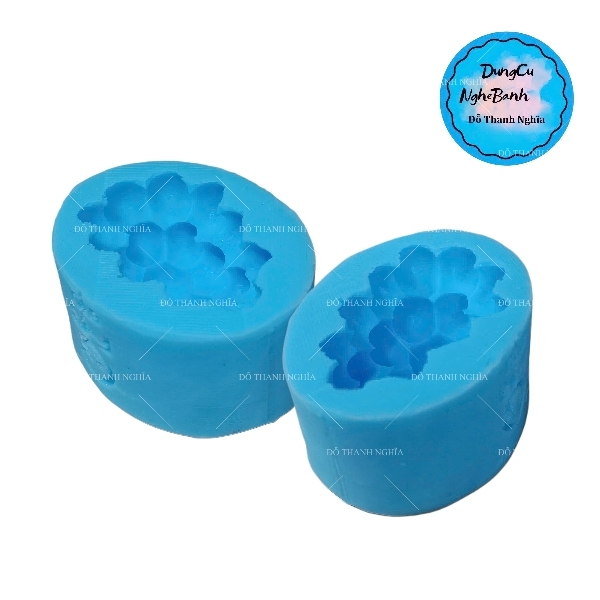 Khuôn Silicon - Trái Cây - Chùm Nho 5.5cm Nho Tròn