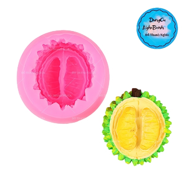 Khuôn Silicon - Trái Cây - Sầu Riêng - Múi Vỏ 7cm