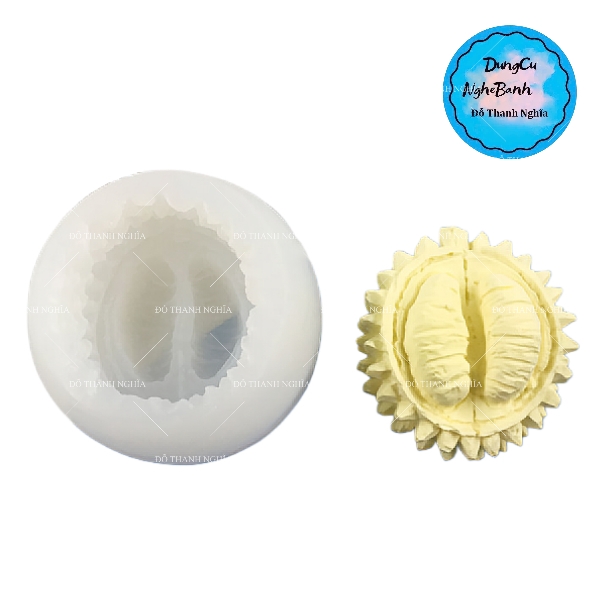 Khuôn Silicon - Trái Cây - Sầu Riêng - Múi Vỏ 7cm