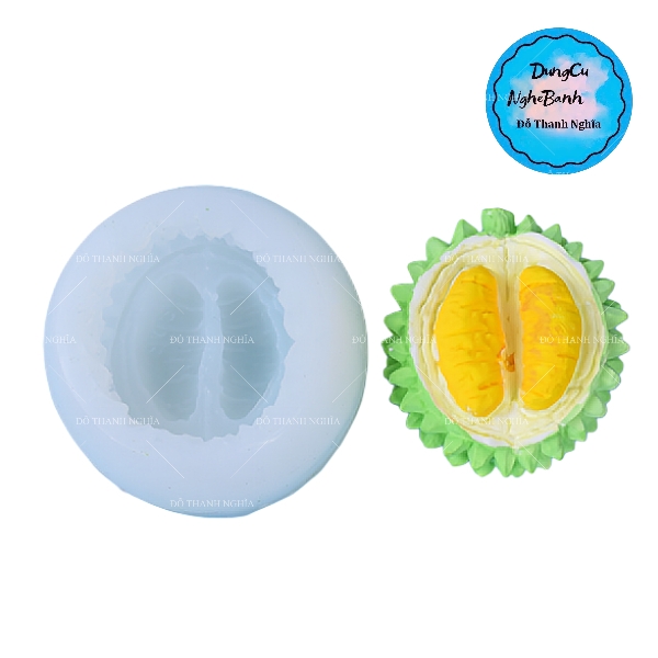 Khuôn Silicon - Trái Cây - Sầu Riêng - Múi Vỏ 7cm
