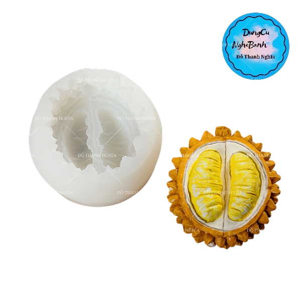Khuôn Silicon - Trái Cây - Sầu Riêng - Múi Vỏ 7cm