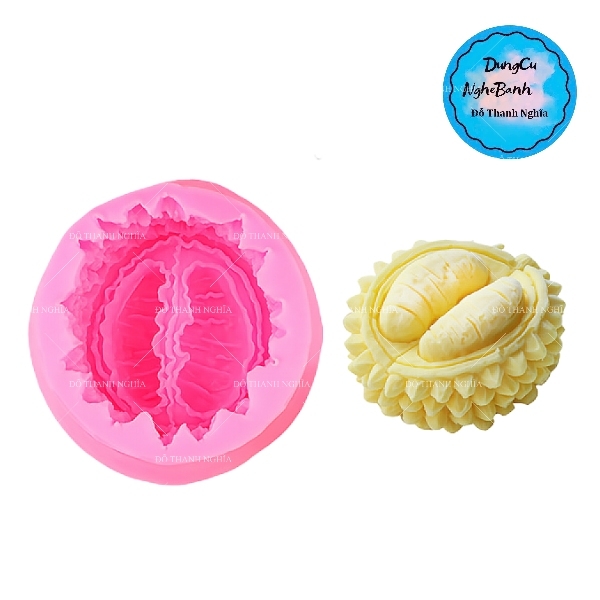 Khuôn Silicon - Trái Cây - Sầu Riêng - Múi Vỏ 9cm