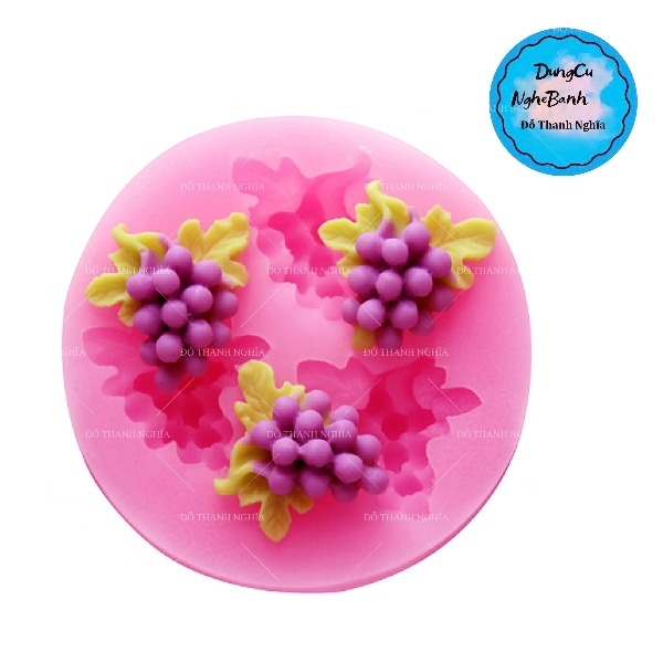 Khuôn Silicon - Trái Cây - Chùm Nho 1.8cm Cuốn - 3c