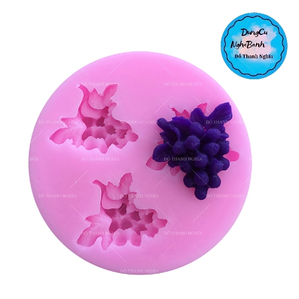 Khuôn Silicon - Trái Cây - Chùm Nho 1.8cm Cuốn - 3c