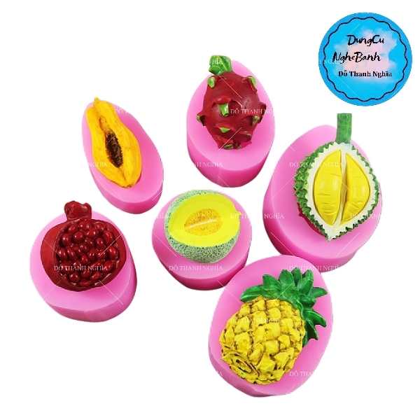 Khuôn Silicon - Trái Cây - Sầu Riêng - Gai Cuống 6cm
