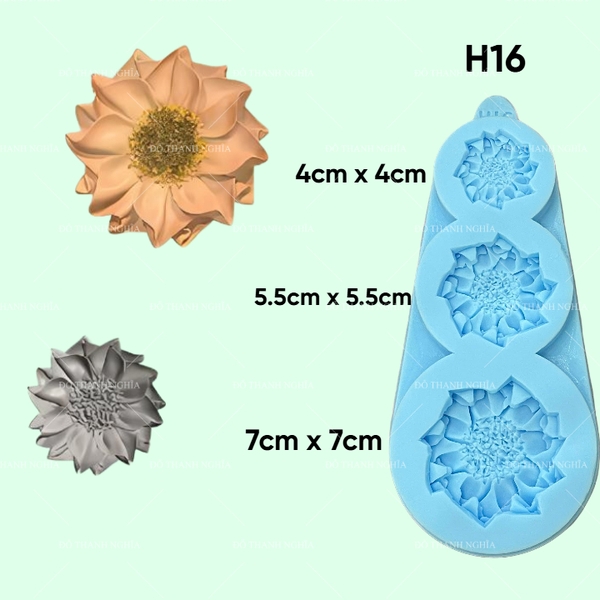 Khuôn Silicon - Hoa Hàn Quốc - H16