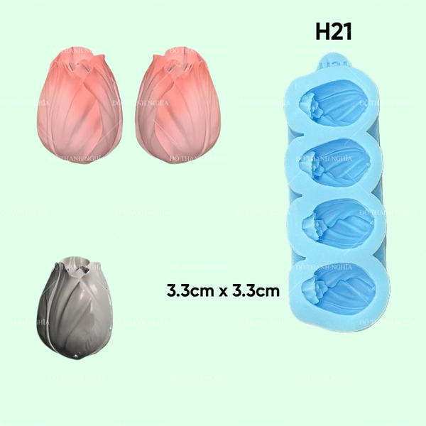 Khuôn Silicon - Hoa Hàn Quốc - H21