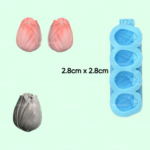 Khuôn Silicon - Hoa Hàn Quốc - H22