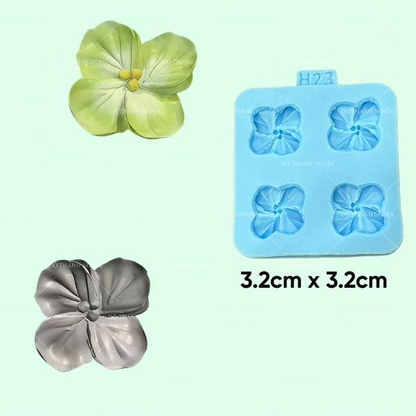 Khuôn Silicon - Hoa Hàn Quốc - H23