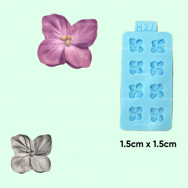 Khuôn Silicon - Hoa Hàn Quốc - H27