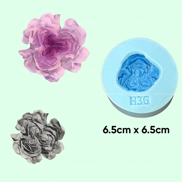 Khuôn Silicon - Hoa Hàn Quốc - H36