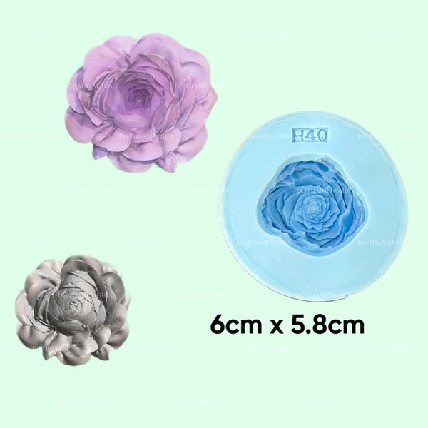 Khuôn Silicon - Hoa Hàn Quốc - H40