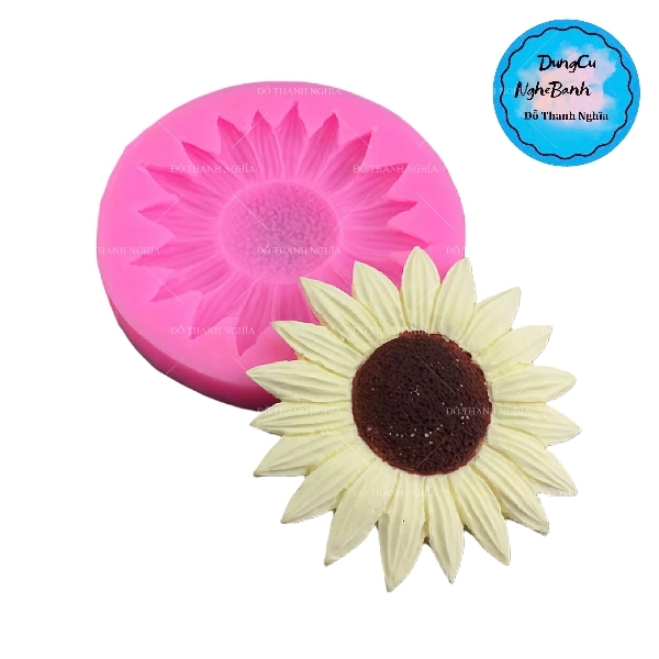 Khuôn Silicon - Hoa Hướng Dương - Mặt 6.8cm