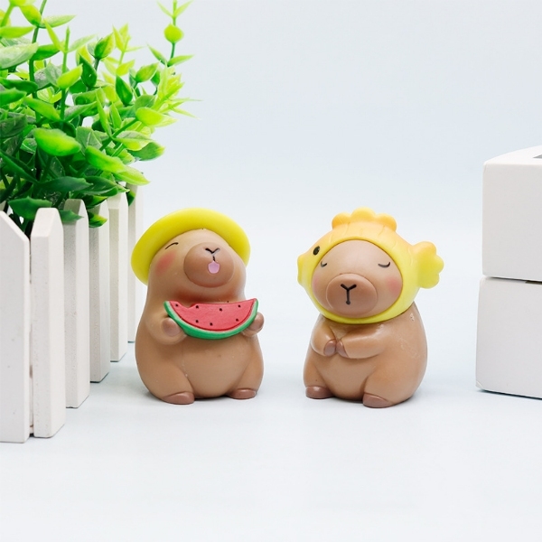 Khuôn Silicon - Động Vật - Capybara 2 Mảnh Đội Cá