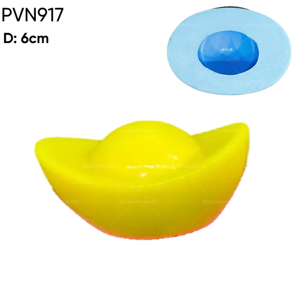 Khuôn Silicon Thỏi Vàng Lớn 6cm