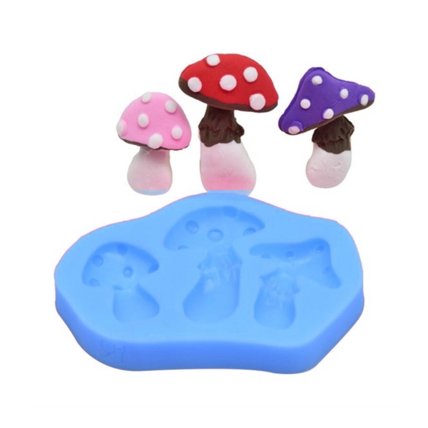 Khuôn Silicon - Rau Củ - Nấm - Vĩ 4cm 3c