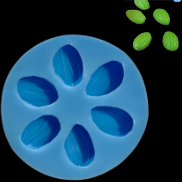 Khuôn Silicon - Rau Củ - Hạt Đậu To 3x2cm