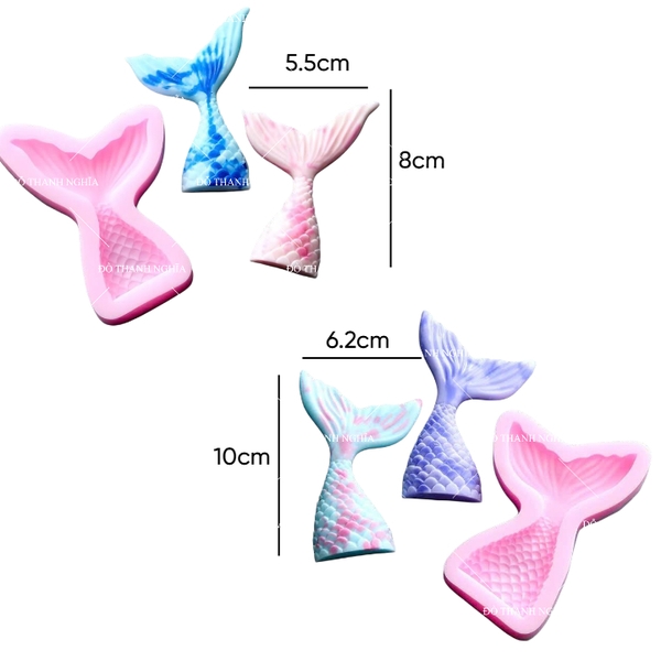 Khuôn Silicon - Biển - Đuôi Cá Set 2