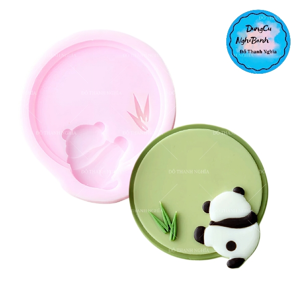 Khuôn Silicon - Vòng Tròn Gấu Trúc 7cm