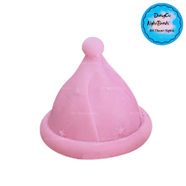 Khuôn Silicon - Noel Nón 8cm