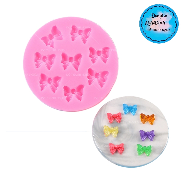 Khuôn Silicon - Cái Nơ - Vĩ 6c
