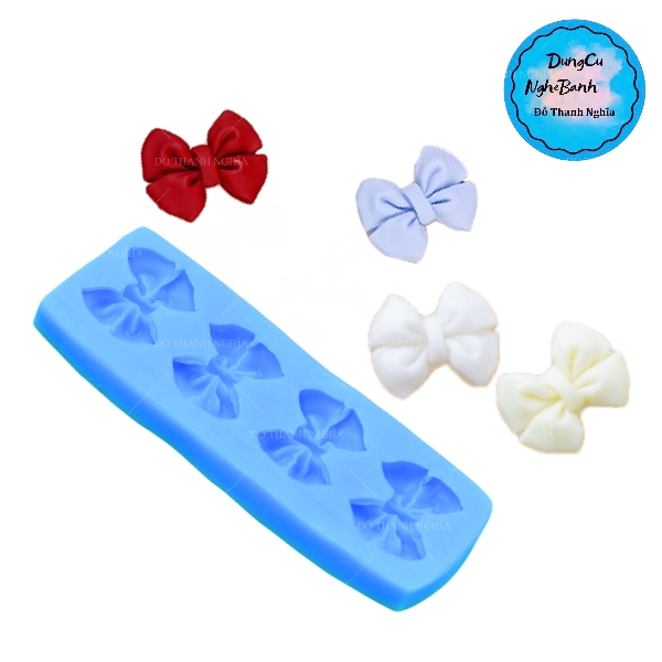 Khuôn Silicon - Cái Nơ Vĩ 4C 2.5cm