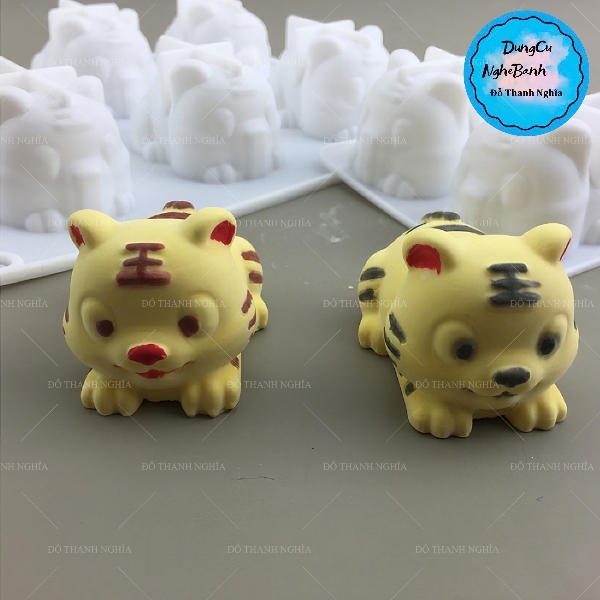 Khuôn Silicon - Động Vật - Hổ Vĩ 6c