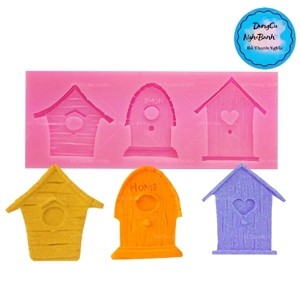 Khuôn Silicon - Ngôi Nhà - Vĩ Nhà Gỗ 3c