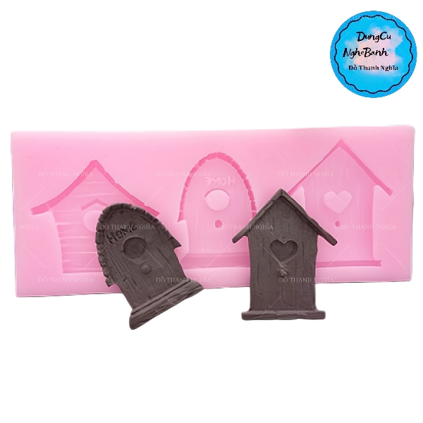 Khuôn Silicon - Ngôi Nhà - Vĩ Nhà Gỗ 3c
