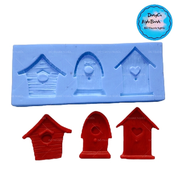 Khuôn Silicon - Ngôi Nhà - Vĩ Nhà Gỗ 3c