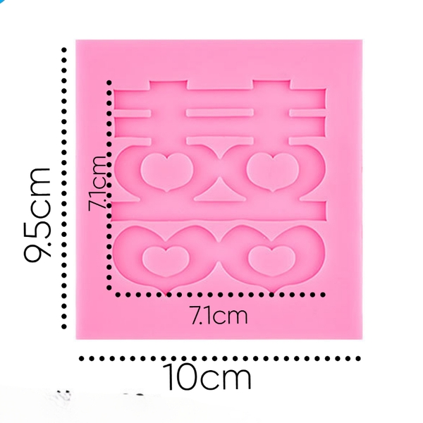 Khuôn Silicon - Chữ Song Hỷ - Hán