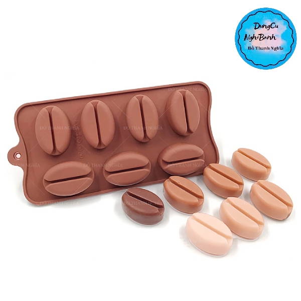 Khuôn Silicon - Rau Củ - Hạt Cafe - Vĩ 7c