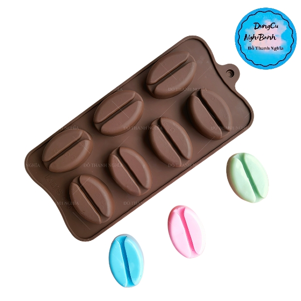 Khuôn Silicon - Rau Củ - Hạt Cafe - Vĩ 7c