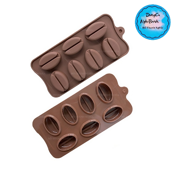 Khuôn Silicon - Rau Củ - Hạt Cafe - Vĩ 7c