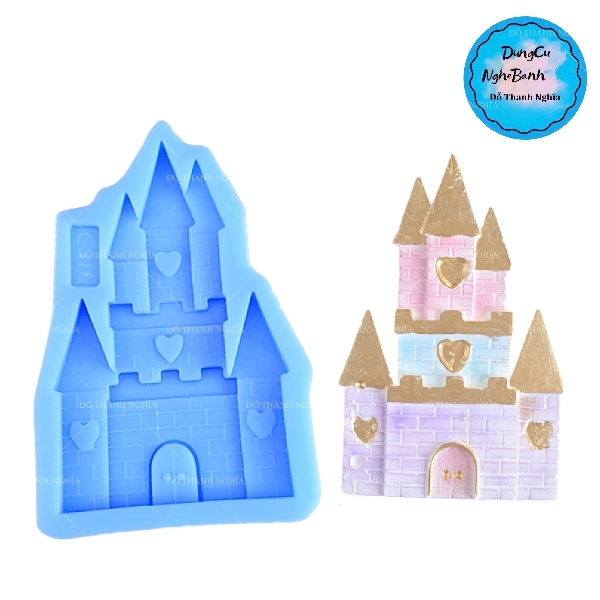 Khuôn Silicon - Lâu Đài - Vĩ 10cm 5 Chóp