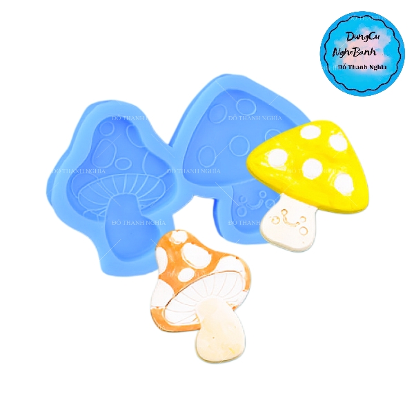 Khuôn Silicon - Rau Củ - Nấm - Vĩ 4.7cm 2c
