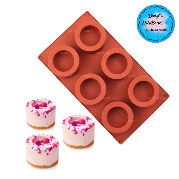 Khuôn Silicon - Bia - Ly - Chậu Cây 7x4cm Vĩ 6c