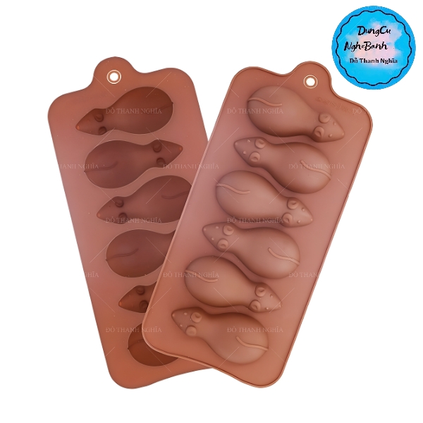 Khuôn Silicon - Động Vật - Chuột Vĩ 6c - Nâu