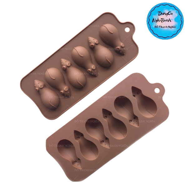Khuôn Silicon - Động Vật - Chuột Vĩ 6c - Nâu