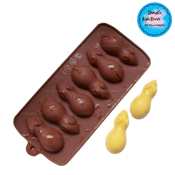 Khuôn Silicon - Động Vật - Chuột Vĩ 6c - Nâu