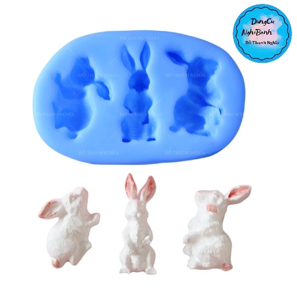 Khuôn Silicon - Động Vật - Con Thỏ Vĩ 3c nhỏ