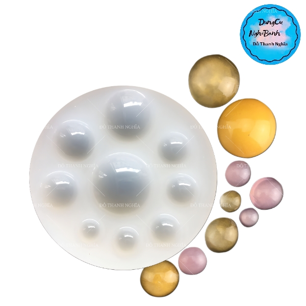 Khuôn Silicon - Chấm - Bi - Hạt Tròn - Vĩ TH 9c