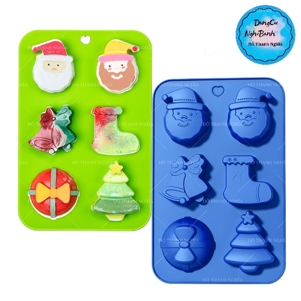 Khuôn Silicon - Noel - Vĩ TH Thông Chuông Tất 6c