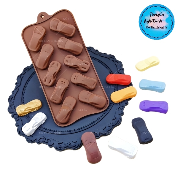 Khuôn Silicon - Xe Cộ - Xe Hơi Vĩ 4.8cm x 2.1cm 10c