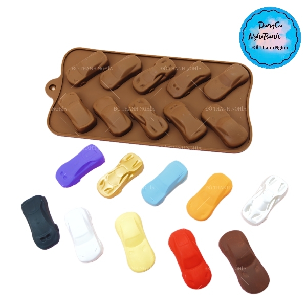 Khuôn Silicon - Xe Cộ - Xe Hơi Vĩ 4.8cm x 2.1cm 10c