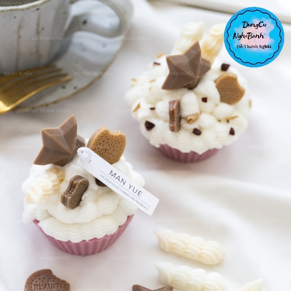 Khuôn Silicon - Bầu Trời - Ngôi Sao - Vĩ 3.6cm 12c