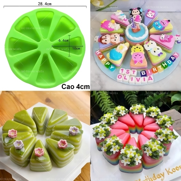 Khuôn Silicon - Phô Mai Tam Giác Sale 49k - Vĩ Trơn 8c