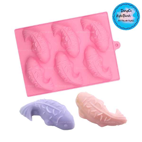 Khuôn Silicon - Biển - Cá Trôi Vĩ 6c - Làm Chè Trôi Thạch